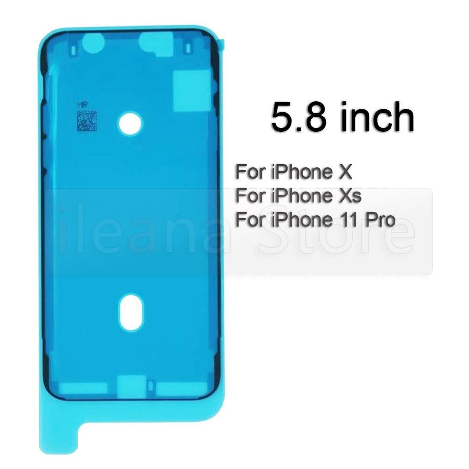 Voor Iphone X Xr Xs 11 12 Pro Max 7 8 Plus Mini SE2 Front Behuizing Screen Frame Seal Tape waterdicht Sticker Vervanging: X