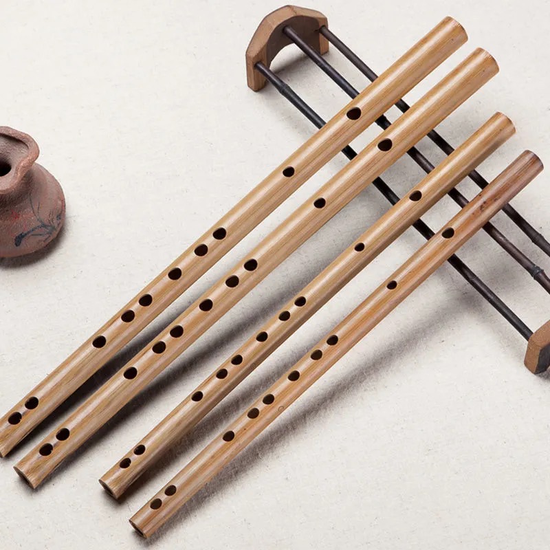 Ancient Style Refined Bitter Bamboo Flute Plain Children Adult Beginner Student Basic Flute Instrument