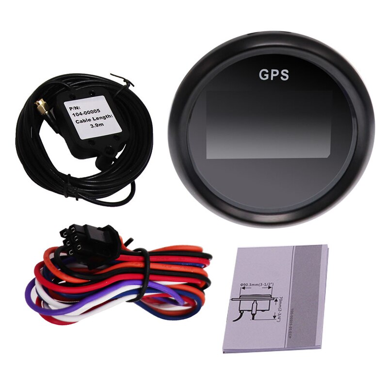 Boat Car GPS Speedometer Odometer with knots km/h mph adjustable Digital Gauge Fuel+Oil Pressure Alarm with GPS Sensor