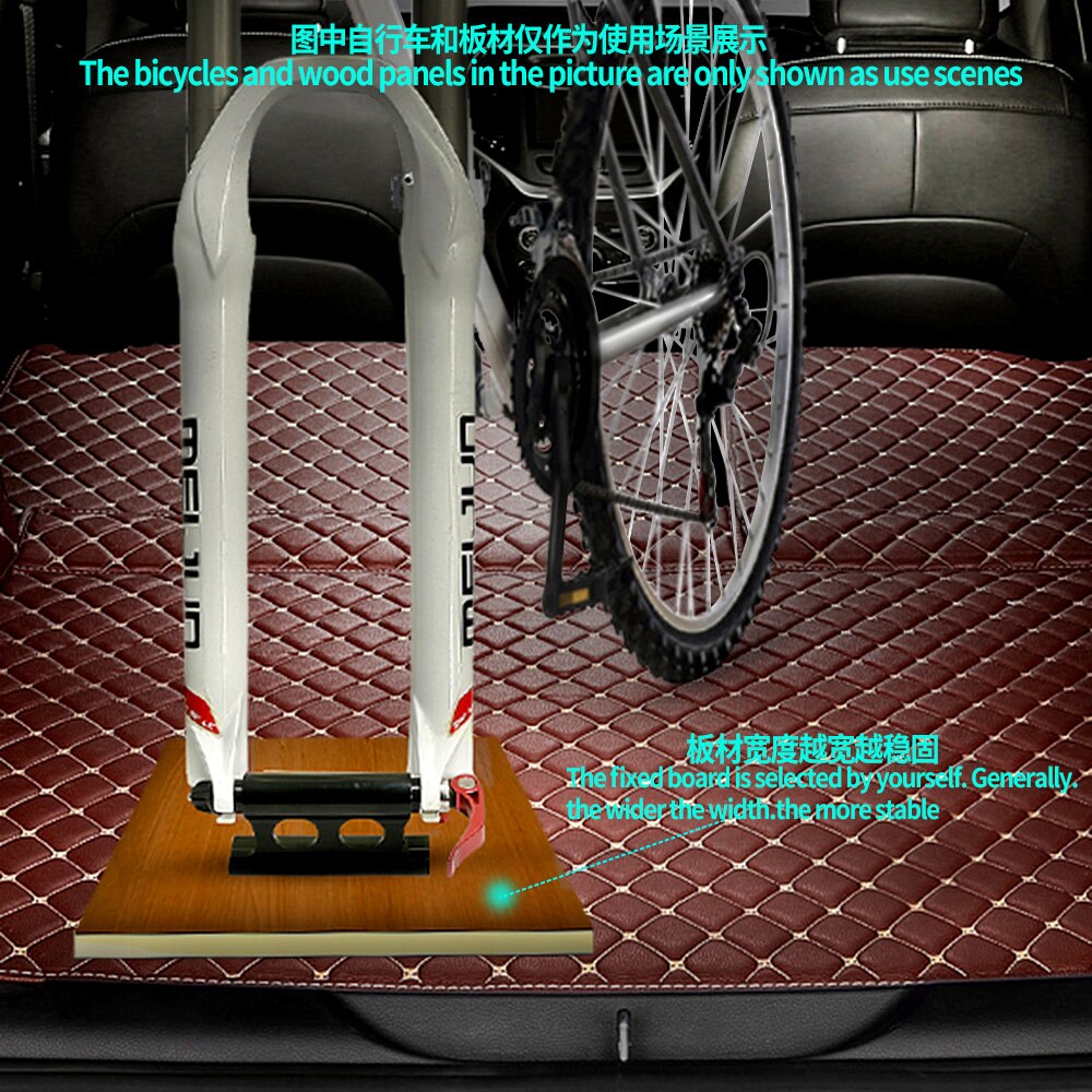 Mtb Racefiets Voorvork Lock Standhouder Draagbare Rack Fiets Quick Release Vaste Klem Beugel Voor Auto Travelling Fietsen