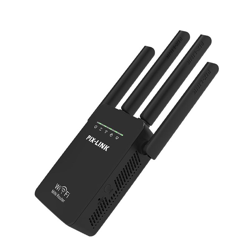 WiFi Verlängerung Mbps Wi-Fi Verstärker Drahtlose Internet Booster mit Ethernet Hafen WPS 2,4 GHz Hause Signal Verstärker Einfach installieren: UK Stecker / Schwarz