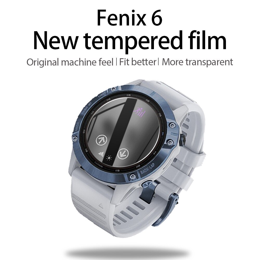 2 + 1 caso protetor de tela para garmin fenix 5 5S 5x relógio inteligente tpu macio capa protetora escudo filme vidro temperado