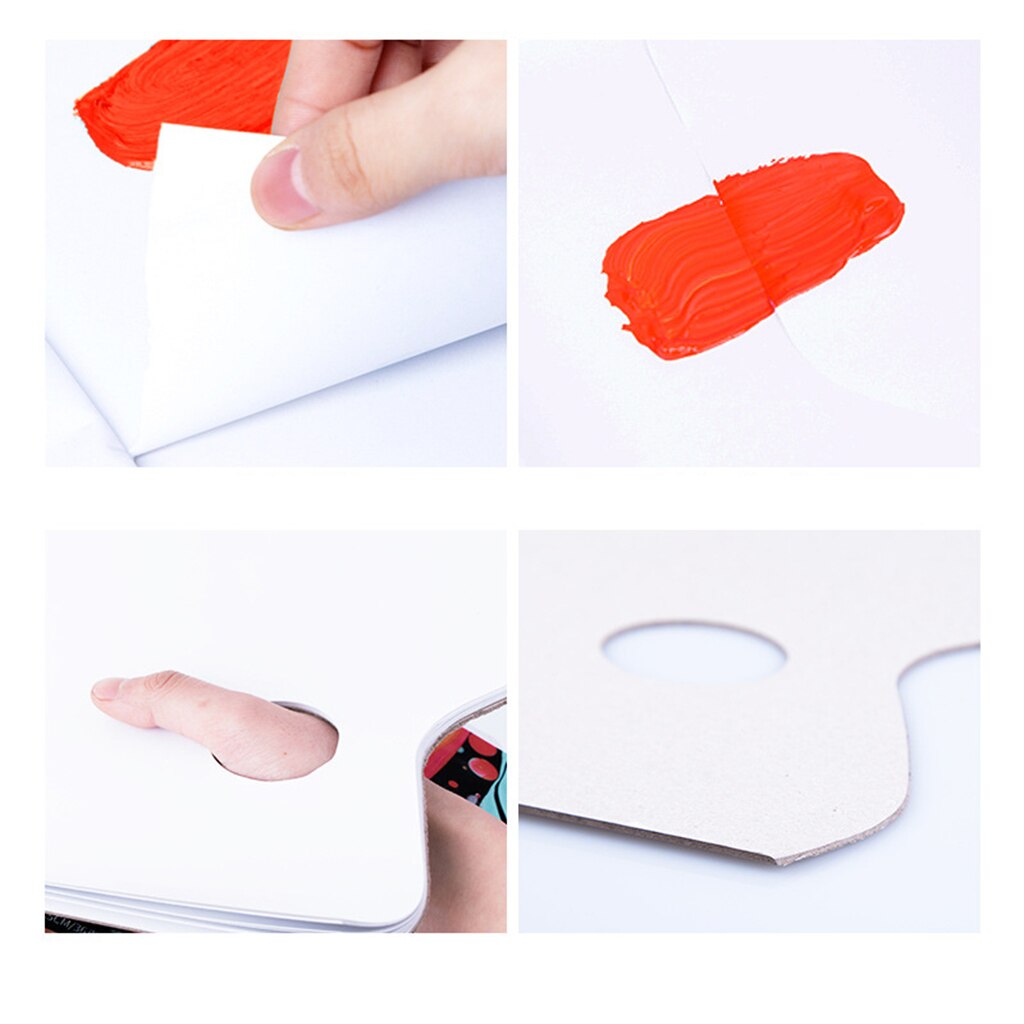 Paleta de artista de papel desechable de 36 páginas, almohadilla mezcladora para dibujo de pintura de chico adulto: 25x35cm