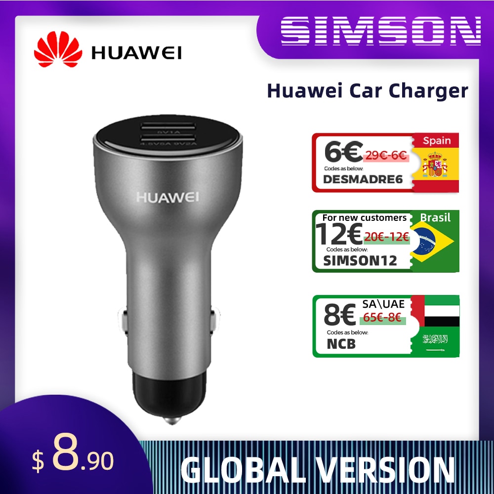 Originele Huawei Autolader Huawei 10V 4A Max Supercharge Omvatten Type C Kabel Carcharger Voor Huawei Mate 20 Pro honor P20