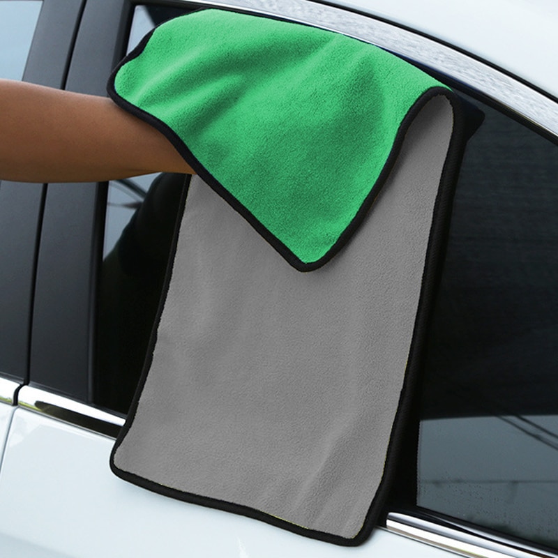 AP01 30*60CM 3/5/10 Pcs Microfiber Towel For Car Wash Car Care Cloth Details Green Towel For Car Wash