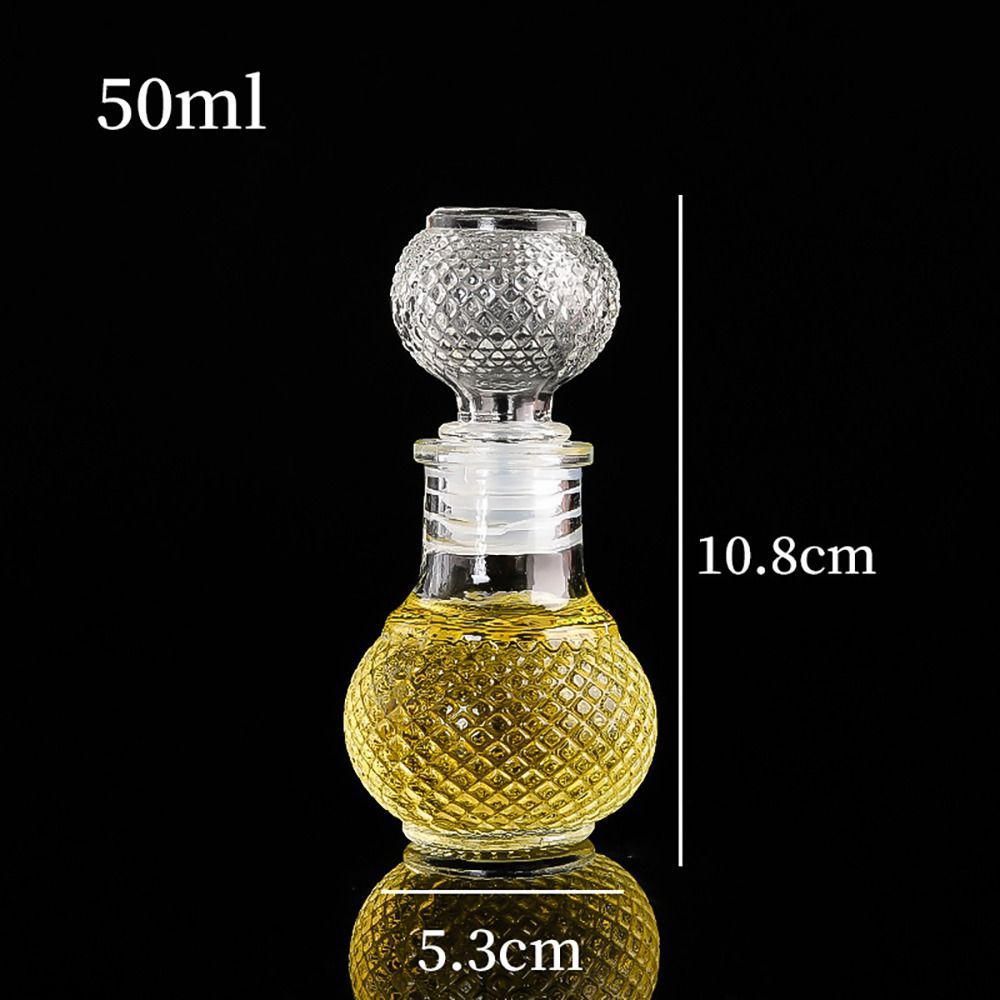 Glas Weinflasche Mini Whiskey Dekan ter Glasflasche mit Schraub verschluss Parfüm Glasbehälter handgemachte DIY flaschen
