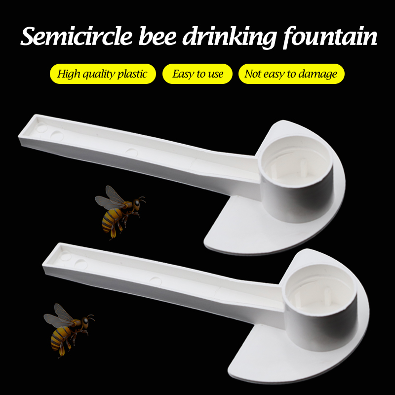 2 Pcs Bijenteelt Bijen Water Feeder, Bee Entry Plastic Wit Feeder, bijenkorf Tuin Bee Honing Water Drinken Drinkers Voeden Gereedschap