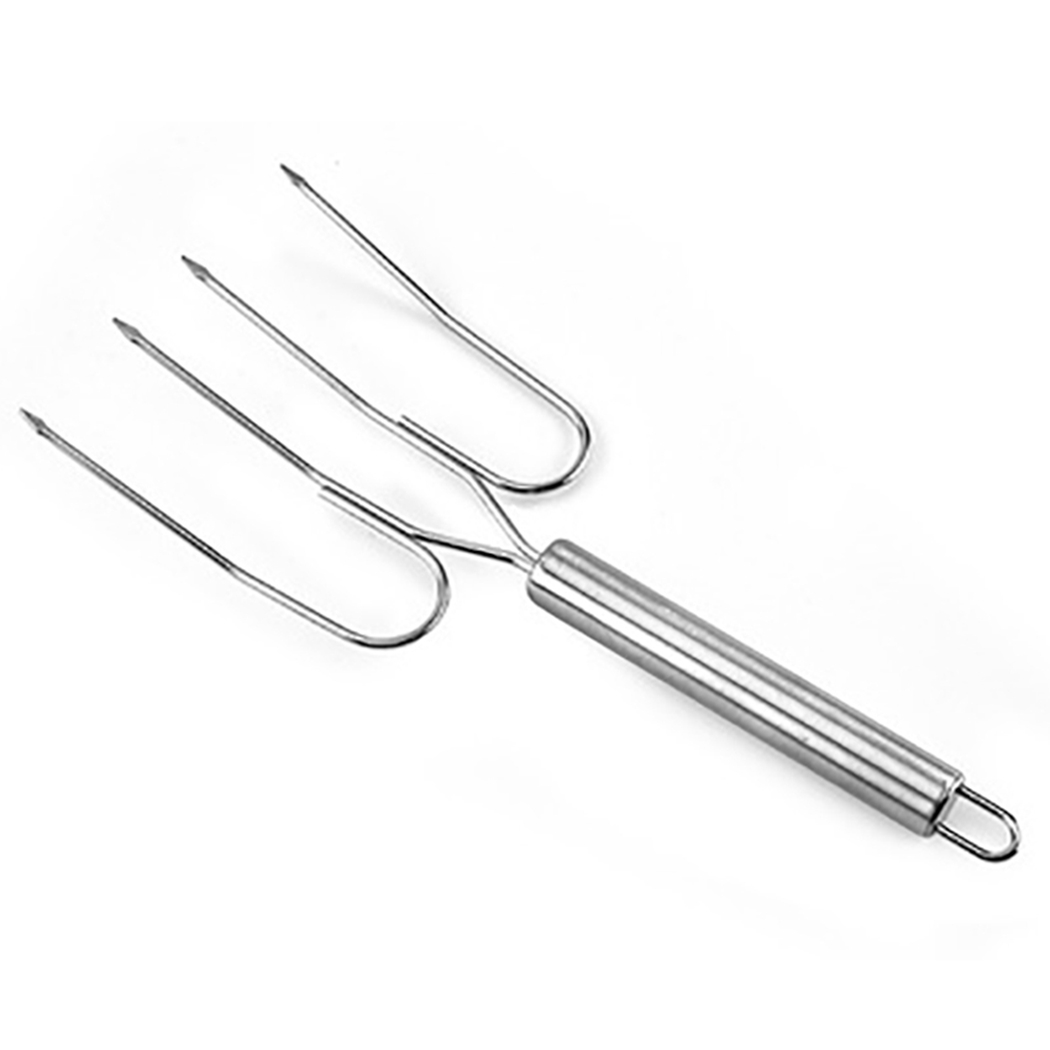 Picnic Charcoal BBQ Fork Grilled Beef Kebab Skewer Chicken Drumstick Turkey Fork Barbecue Roast Accessories Kitchen Meat Tools