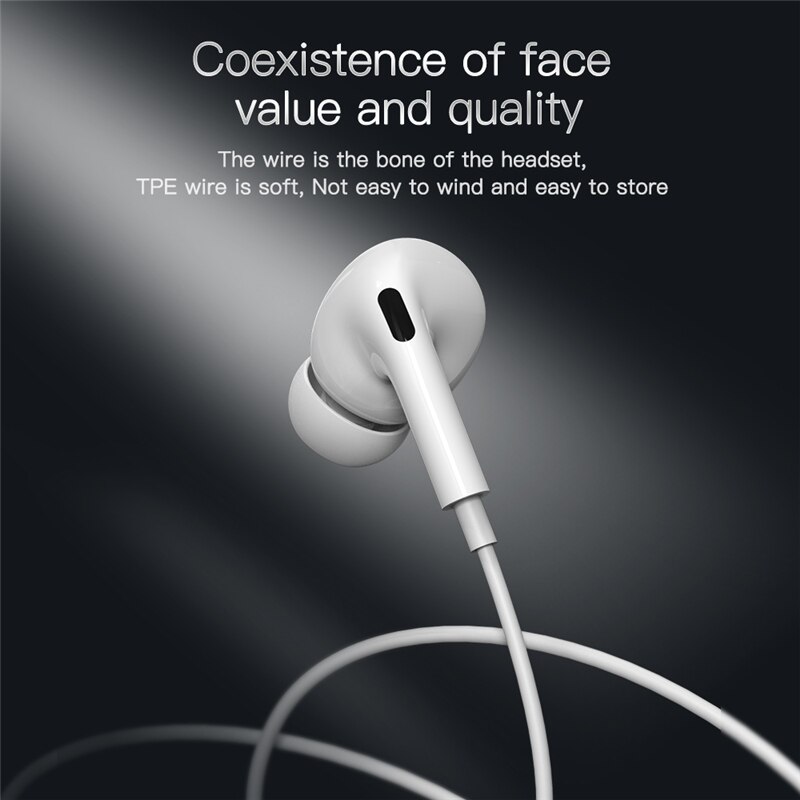 For iPhone 7 earphone Wired 8Pin Lighting earphones with Mic In-ear Handsfree 3.5mm jack Earphones for iPhone 7 8 X XR XS 11