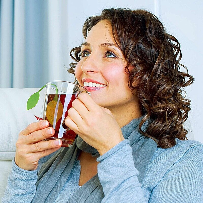 6PCS Silicone Loose Tea Infuser Strawberry Shaped Tea Filling Reusable Tea Cup Filter