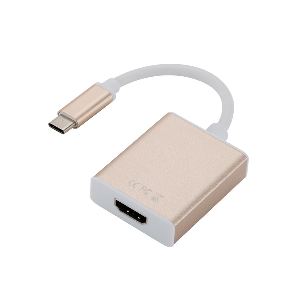 Thunderbolt Thunderbolt 3 4 In1 USB-C Om Hdmicompatible Adapter 2x USB3.0 Type-C Pd Hub Voor Huawei P20 Pro samsung Dex Galaxy S9: Single hole