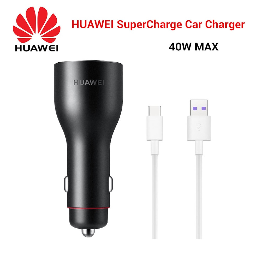 Huawei Supercharge Autolader Max 40W Super Charge Adapter Dubbele Usb 5A Type-C Kabel Voor Huawei Mate30 mate20 Pro Mate20