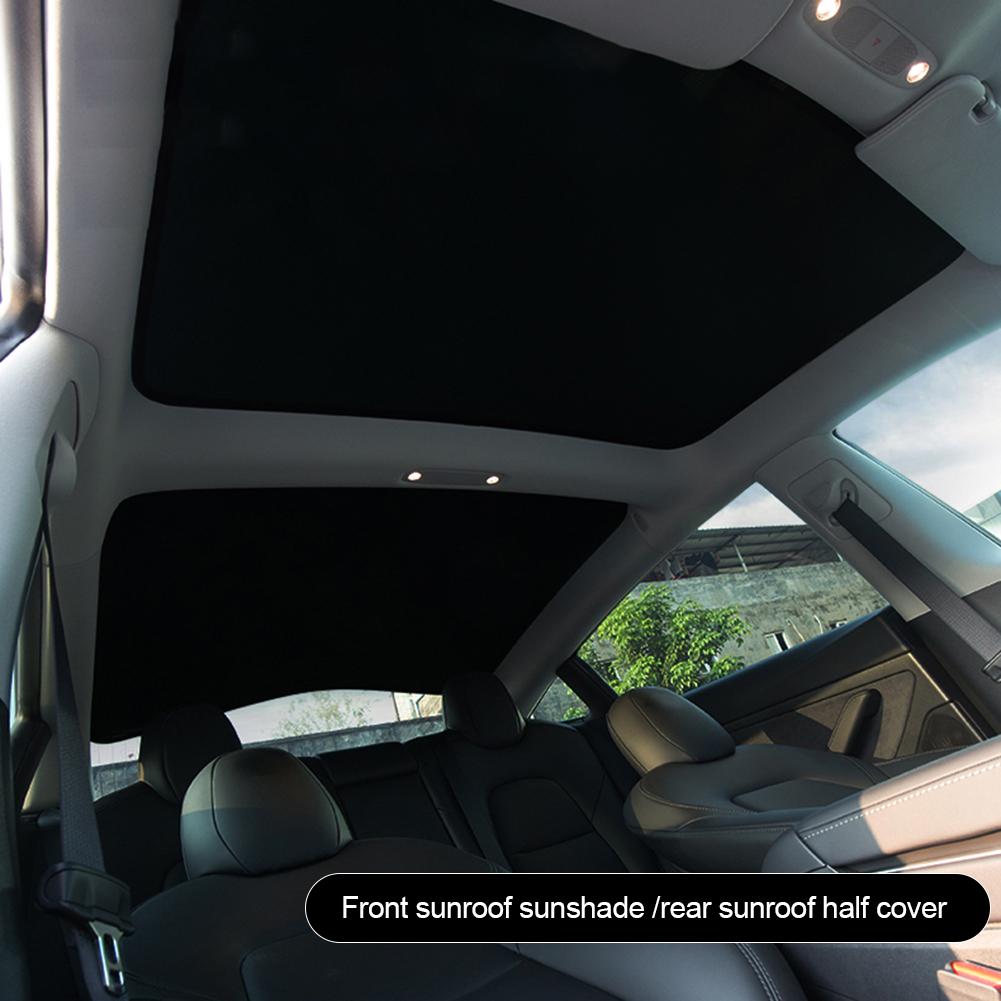Auto Zonnescherm Auto Zonneklep Voor Achter Zonnescherm Voor Tesla Model 3 Auto Dakraam Blind Shading netto Auto Accessoires