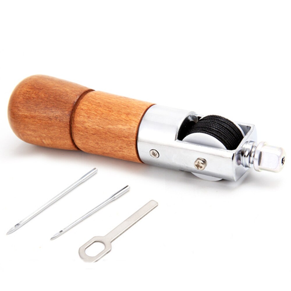 1 stycke handsymaskin för läder handgjord läder symaskin för läder carving läder syutrustning: 2