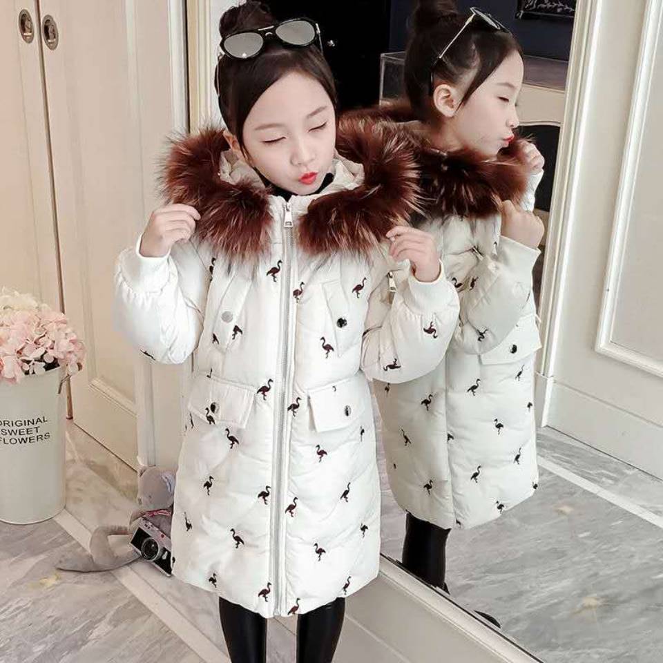 Girls Down Jacket Russia Winter Clothing Kids Warm Thick Coat Windproof Coats For 4-13 Year Girl Outerwear: 02as picture / 13