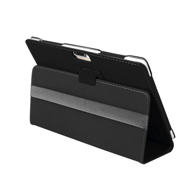 Lederen Tablet Stand Flip Folio Lederen Beschermhoes Voor 10 10.1 Inch Android Tablet Pc Universal Cover ~