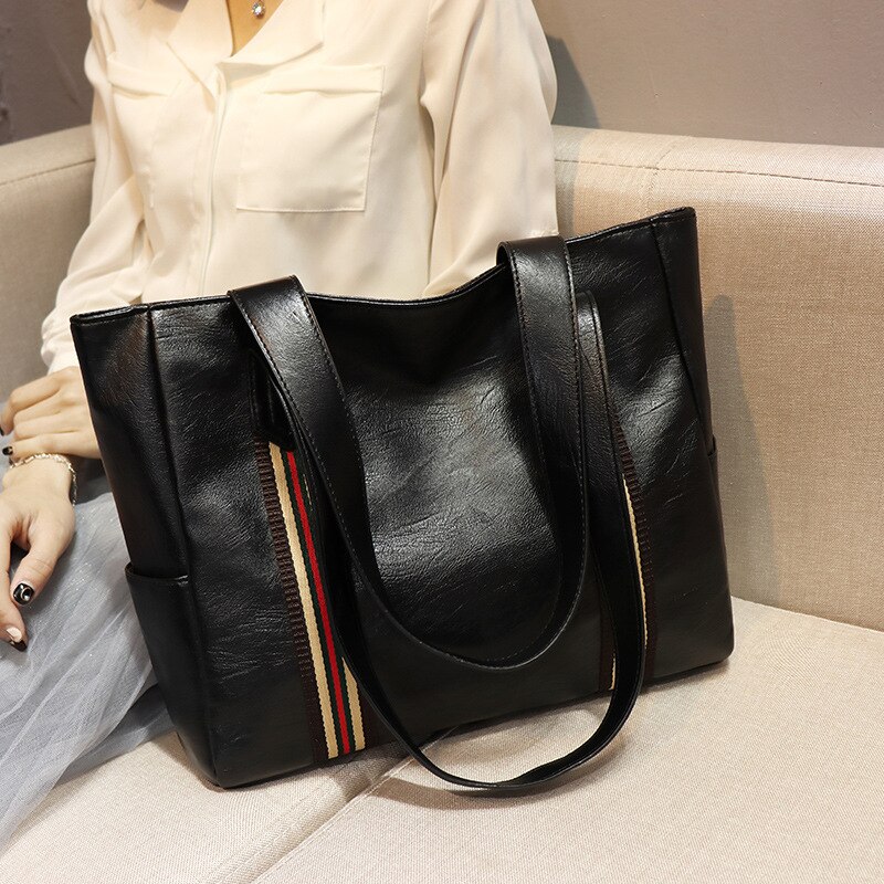 Tassen voor dames retro reliëf leren dames handtassen dames grote casual tote bag dames schoudertas sac a main femme