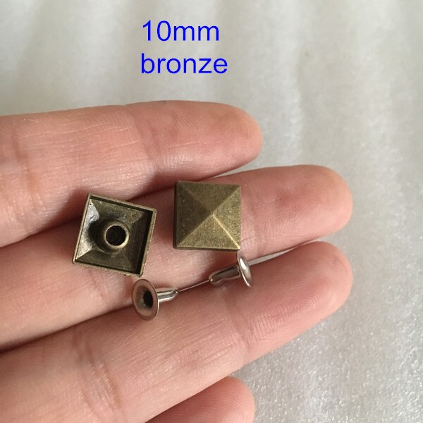100 set 10mm Square Pyramid Rivet Studs Rapid Rive... – Grandado