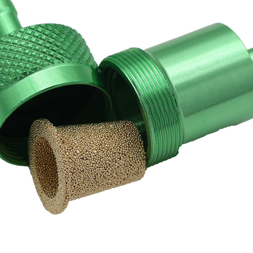 0.3in 40 Aluminum High Flow Fuel Inline Petrol Filter Car Truck Green