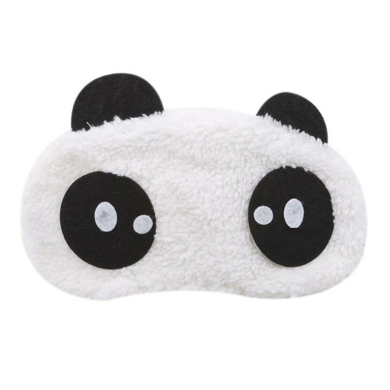 Bonita y creativa máscara de Ojos de viñetas de animales, Panda blanco, antifaz práctico para dormir, ojo máscara de sueño, cuidado de la cubierta: Style1