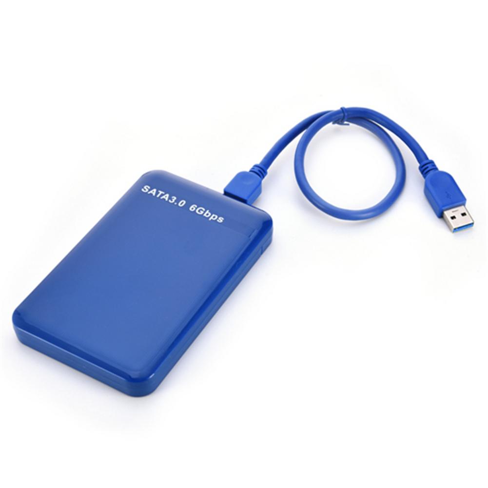 USB3.0 vers SATA 3.0 2.5 HDD Disque Dur 2.5 pouce Externe DISQUE DUR Boîtier Outil Support Gratuit 3TB 6 Gbps UASP: Blue USB 3.0