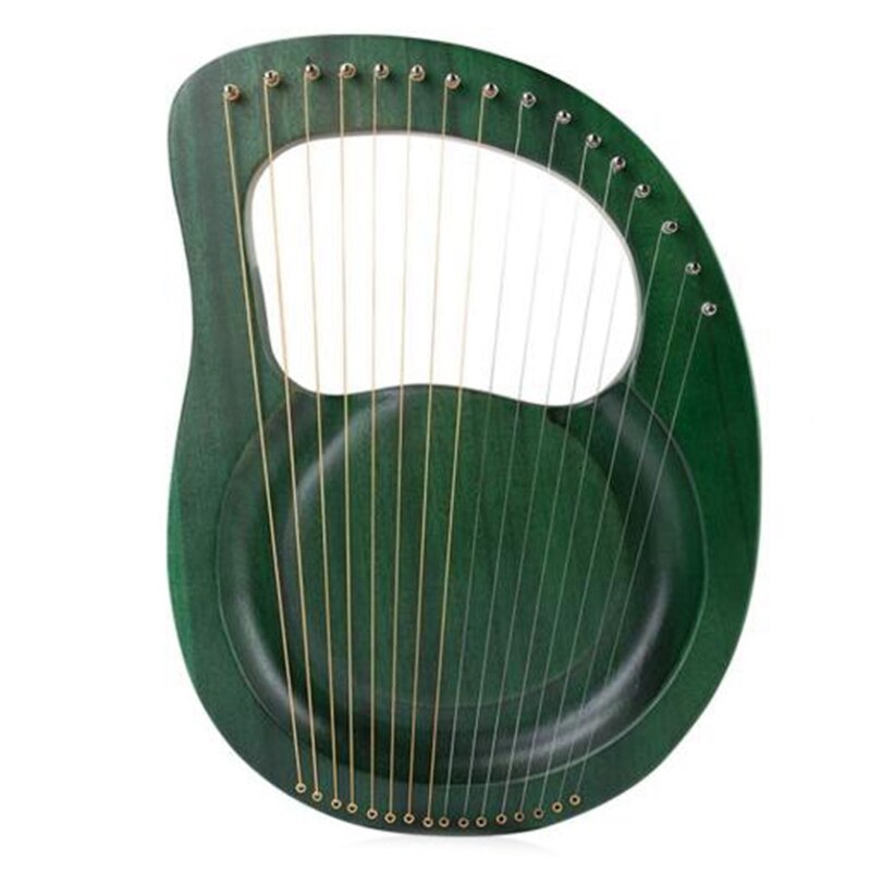Yn-lyre harpe 16 -strenget harpe heptachord massivt træ mahogni lyre harpe med stemmenøgle til musikelskere børn voksen: Default Title
