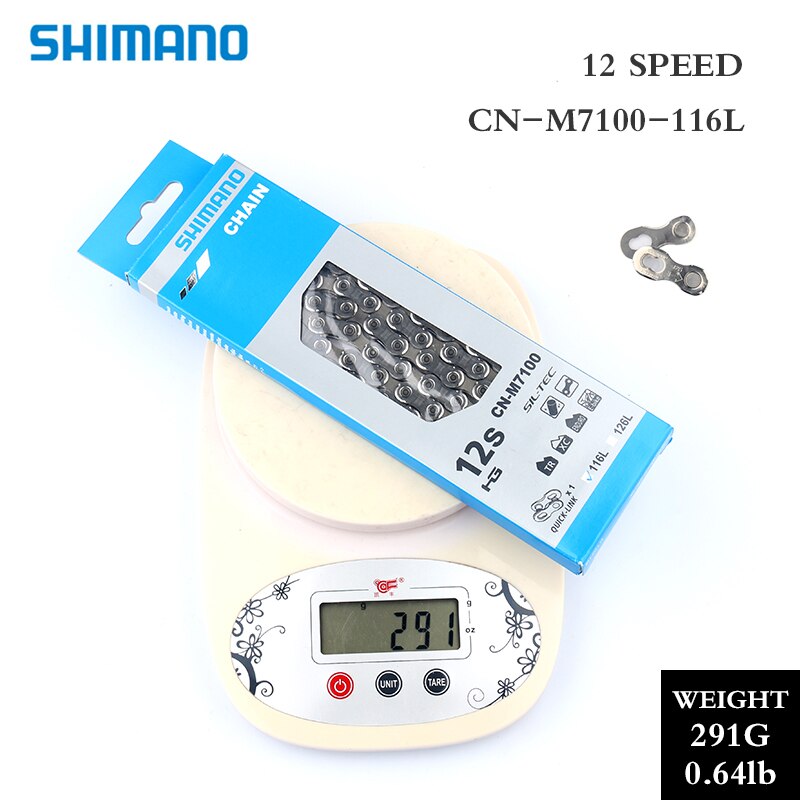 SHIMANO-cadenas de 8/9/10/11/12 velocidades, HG40, HG50, HG53, HG93, HG54, HG95, 4601, HG601, HG701, HG901, 112/116/118 eslabones: 12S M7100 116L Box