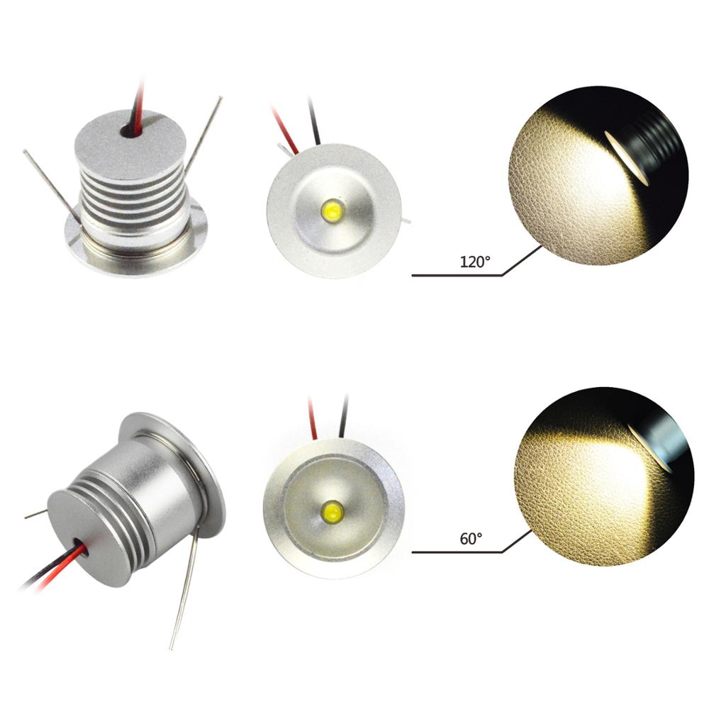 9 pcs LED Downlight 1W IP65 Waterdichte Inbouw LED Spot Verlichting DC12V Mini LED Plafond Lampen voor Badkamer Keuken ster Lichten