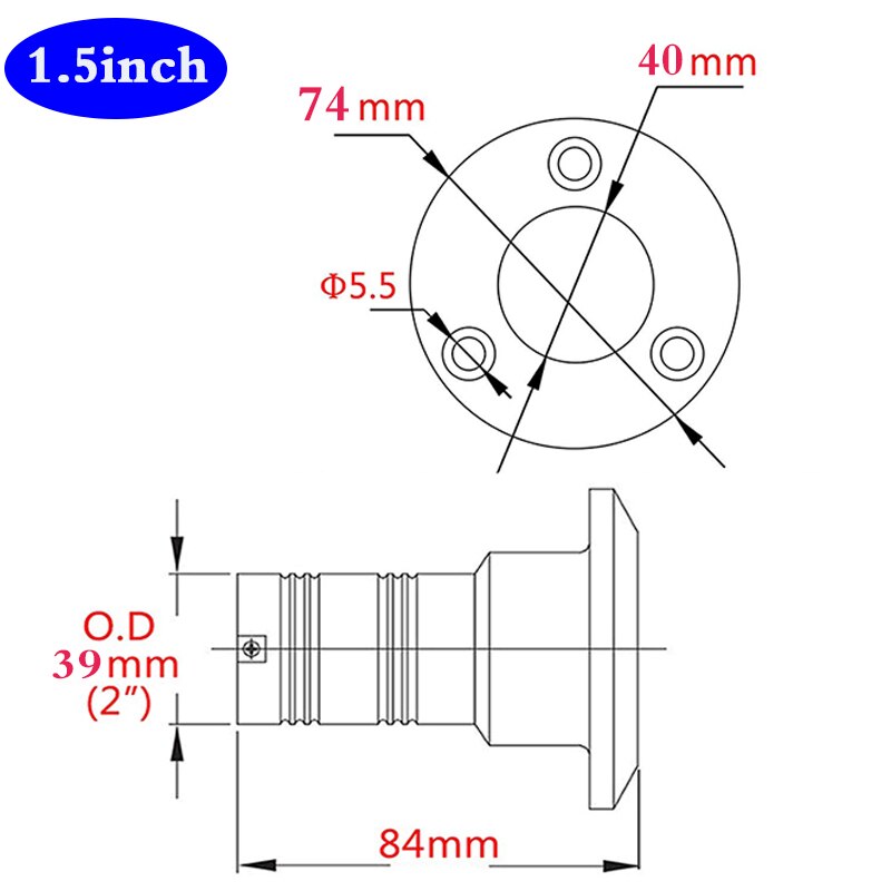 38 or 50mm veneen laitteisto kannen täyttö aisi 316 ruostumaton teräs polttoaine vesi jäte diesel kaasu avaimen korkin täyttö 1-1/2 " ja 2 "