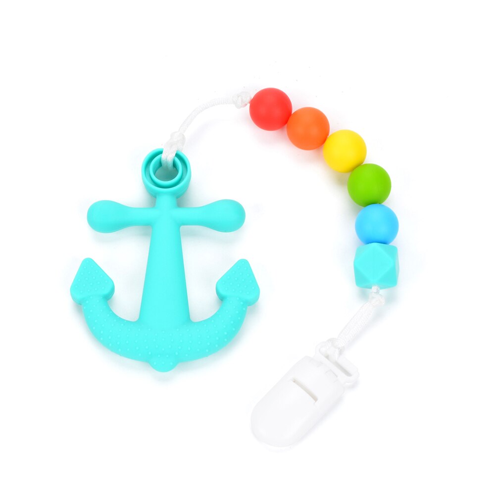 Anker Baby Fopspenen Clip Verpleging Speelgoed Voor Tanden Safe Siliconen Kralen Voor Baby Leuke Tandjes Dummy BPA Gratis Tandjes Ketting: 05