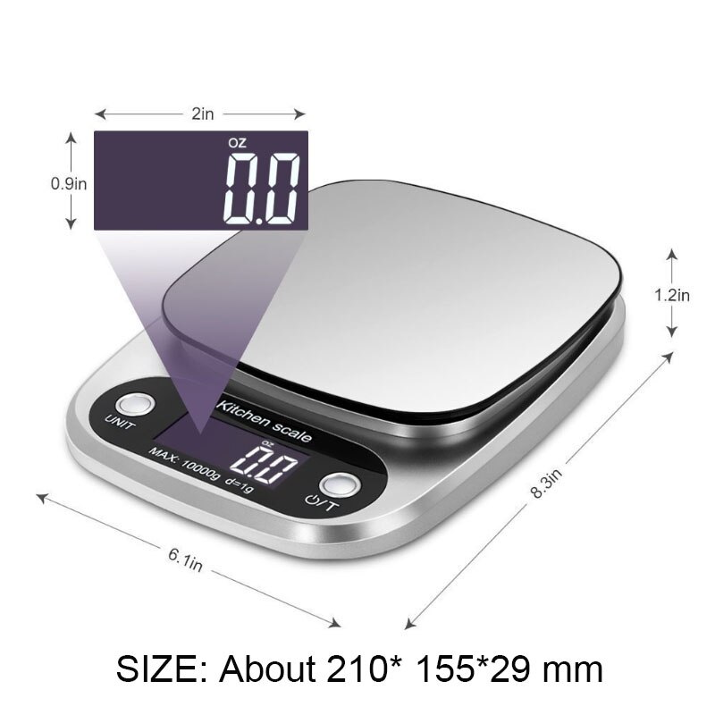 Precise Electronic Cooking Scale Digital Kitchen Weight Scale for Bake Food Jewelry Mini Kitchen Accessories Measuring Tool