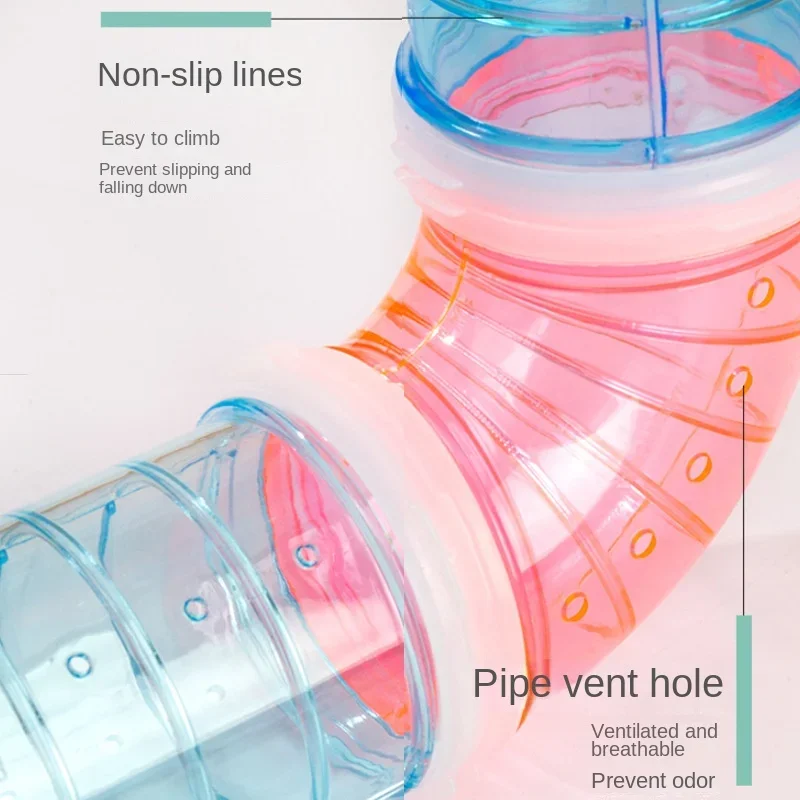 Hamsterbur tunnelrör gör-det-själv modulära anslutningsrör husdjur livsmiljö landskap motion löpning tillbehör тунель для хомяка