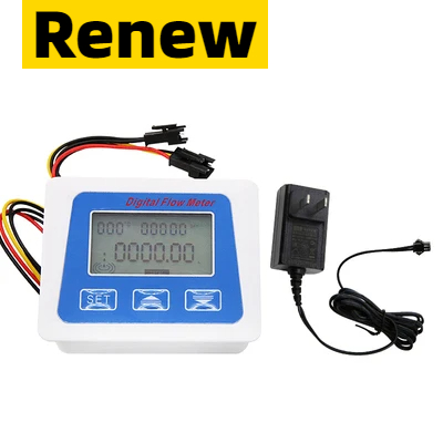 304 Stainless Steel Water Flow Sensor Dn40 Dn50 Water Flow Detection 1.5 Inch G2 Inch Hall Turbine Flowmeter: black