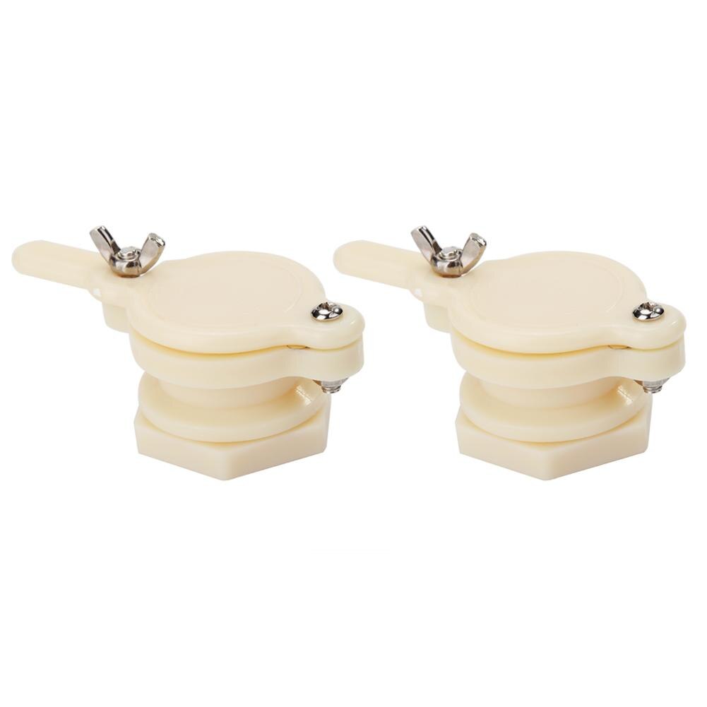 1/2pcs Nylon Bee Extractor Honey Tap Non-toxic Threaded Casing Gate Valve Plastics Durable Garden Beekeeping Supplies: White 2Pcs