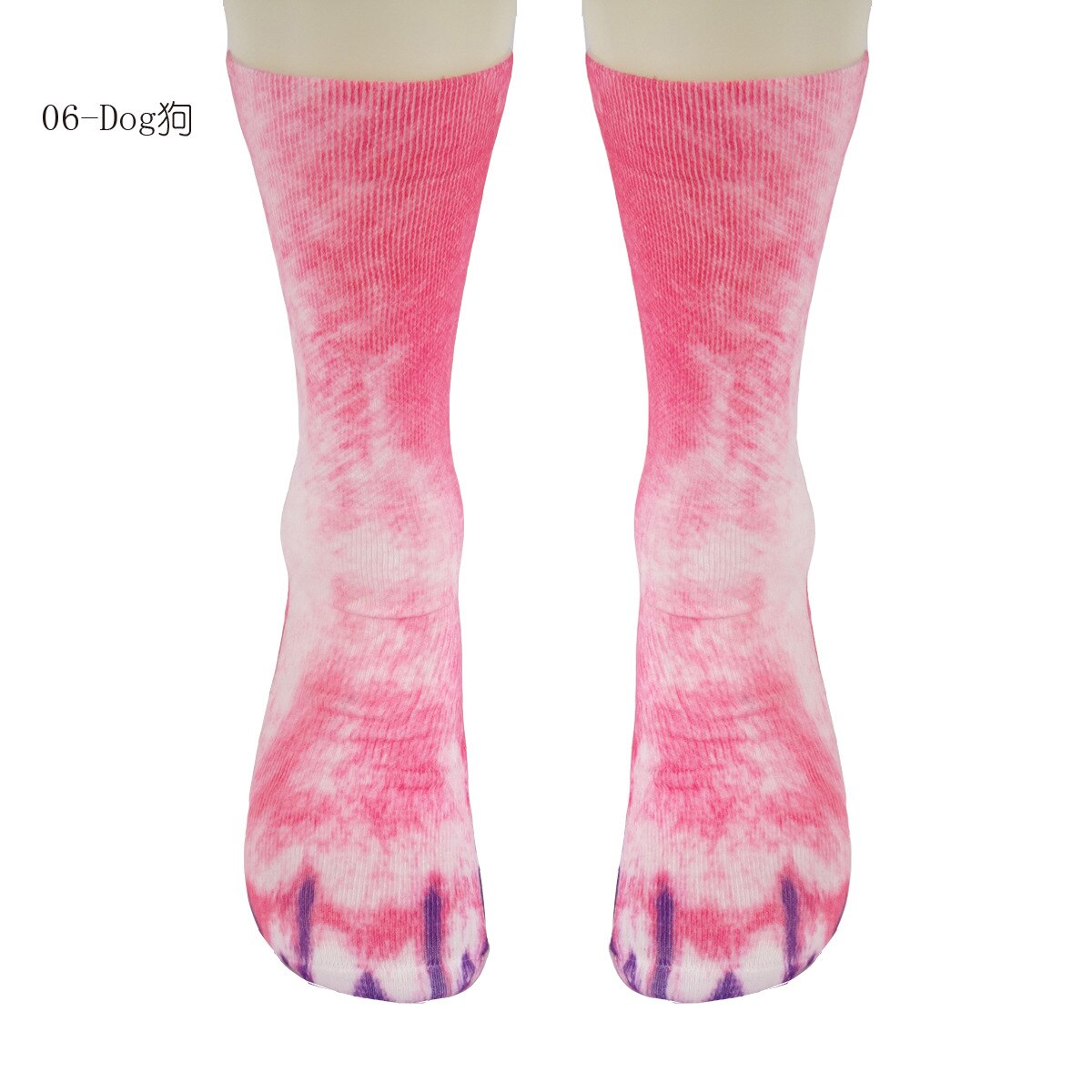 Calcetines húmedos de animales, medias de tubo medio con Pata de Gato, dibujos animados,
