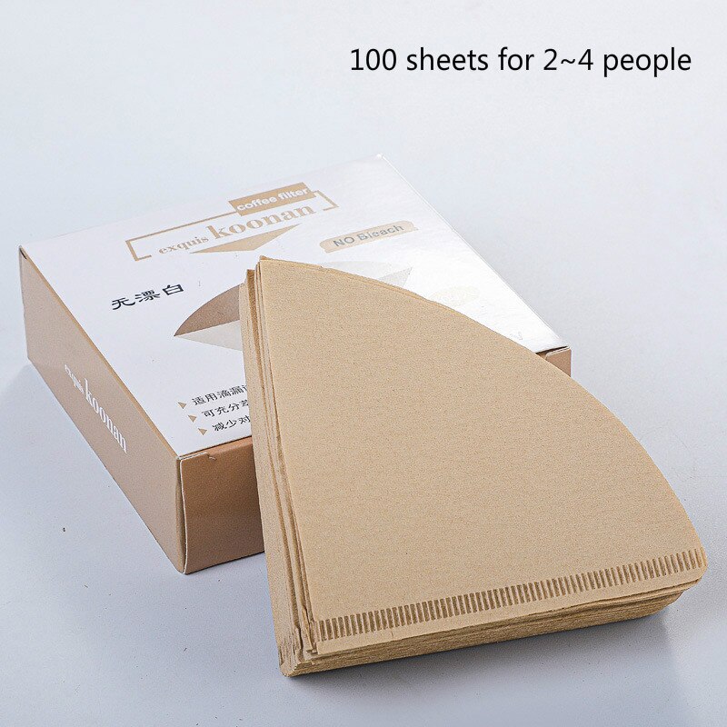 Shxing 101 102 14Cm 10Cm 100 Pcs "V" Vorm Koffiekopje Filter Papier Espressomachine Mokka pot Zeef Vel: Coffee paper02
