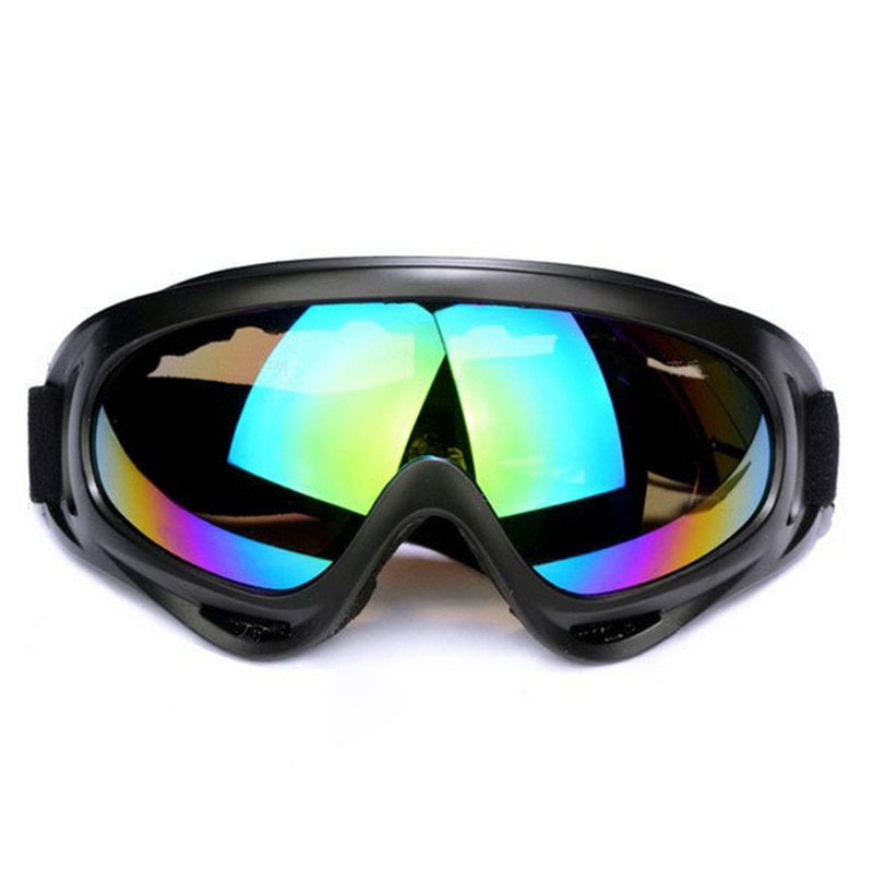 Motorcykel beskyttelsesudstyr fleksibel tværhjelm ansigtsmaske motocross beskyttelsesbriller atv snavs cykel utv briller gear briller: Farverig