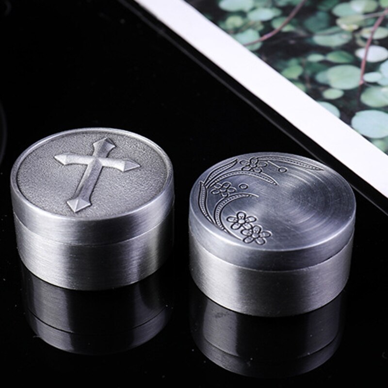 Retro Small Jewelry Box with Lid for Earrings Ring Mini Candles Container