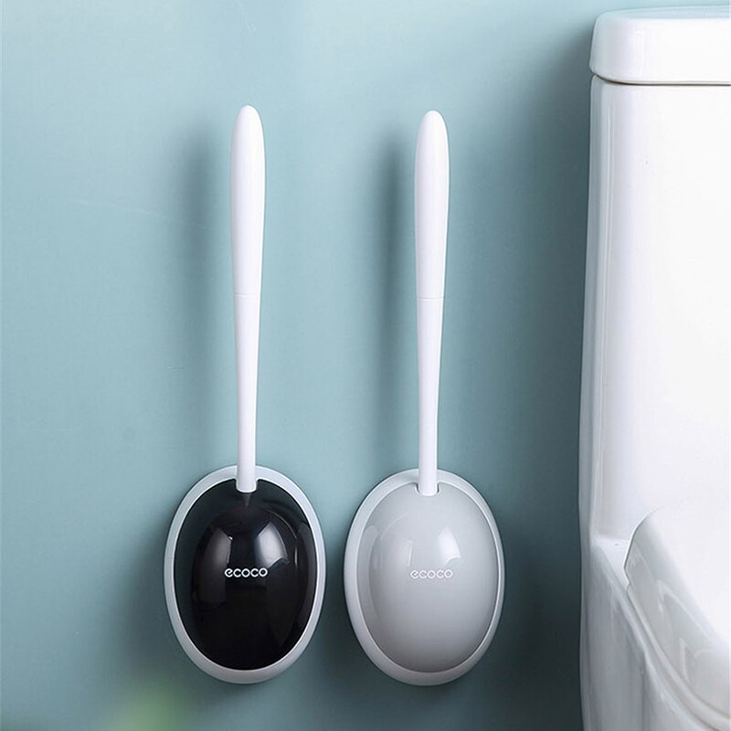 Xiaomi-cepillo de inodoro de silicona para el hogar, accesorios para WC, herramientas de limpieza de montaje en pared, juego de accesorios de baño