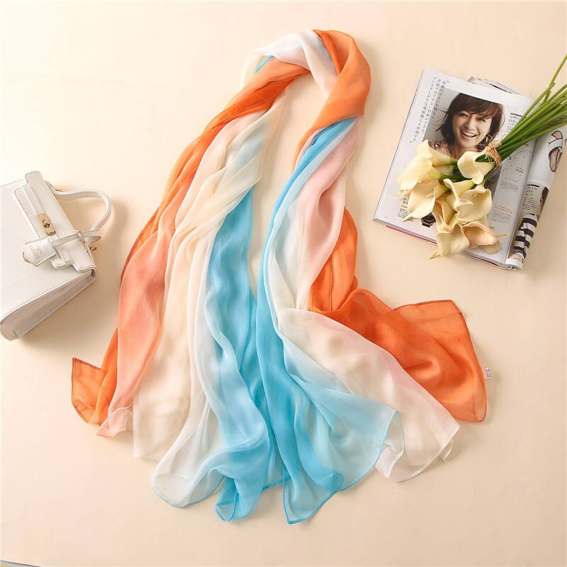 Sommar multifunktion stor sjal chiffong strandhanddukar enkel stil bikini täcka upp sarong klänning pareo strand utomhus rekvisita: 6