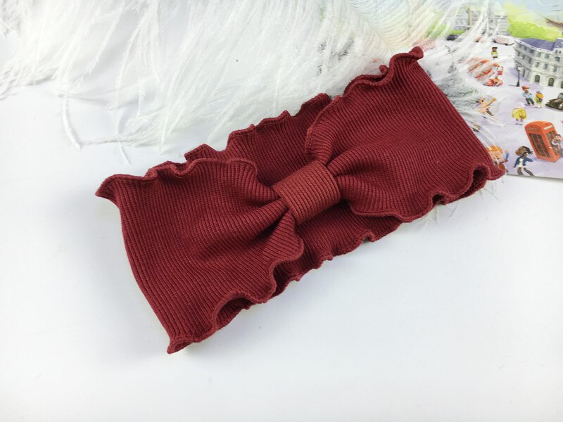 Neue 8 Farben Einfarbig Baby Stirnband Mädchen Haar Band Haar Zubehör Stirnband Baby Mädchen Stirnbänder: 6