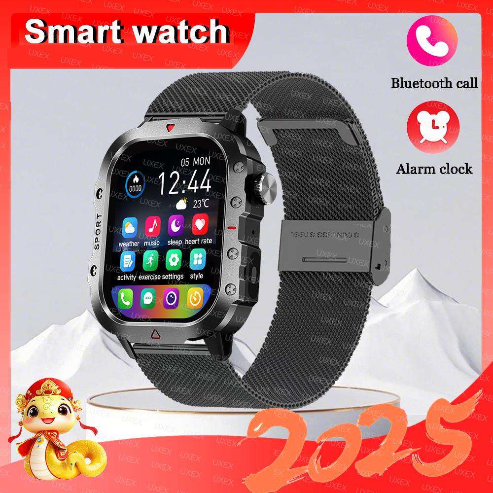 Nowy prezent niespodzianka latarka Smartwatch baron 2.01 "HD bezprzewodowy lokalizator zdrowia niestandardowe zdjęcie zegarki z trajektorią ruchu 2025: Beżowy
