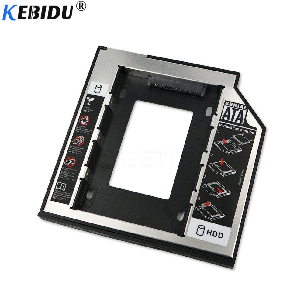 Kebidu Universal- SATA zu SATA festplatte Bucht 9,5mm, für 9mm 9,5mm nclosure bucht SSD fallen festplatte, für Laptop seltsam Optibay