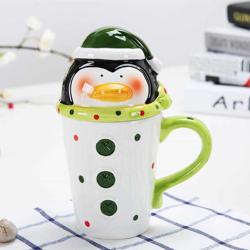 WEIHNACHTEN becher keramik tasse 3D für Festival mit griff