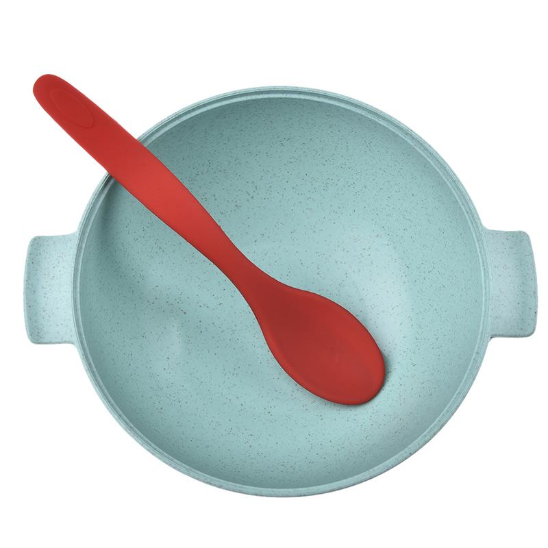 17.5x3.5cm Universal Kitchen Silicone Spoon Heat Resistant Scraper Spatula Ice Cream Cake Shovel Mixing Spoon Cooking Tools