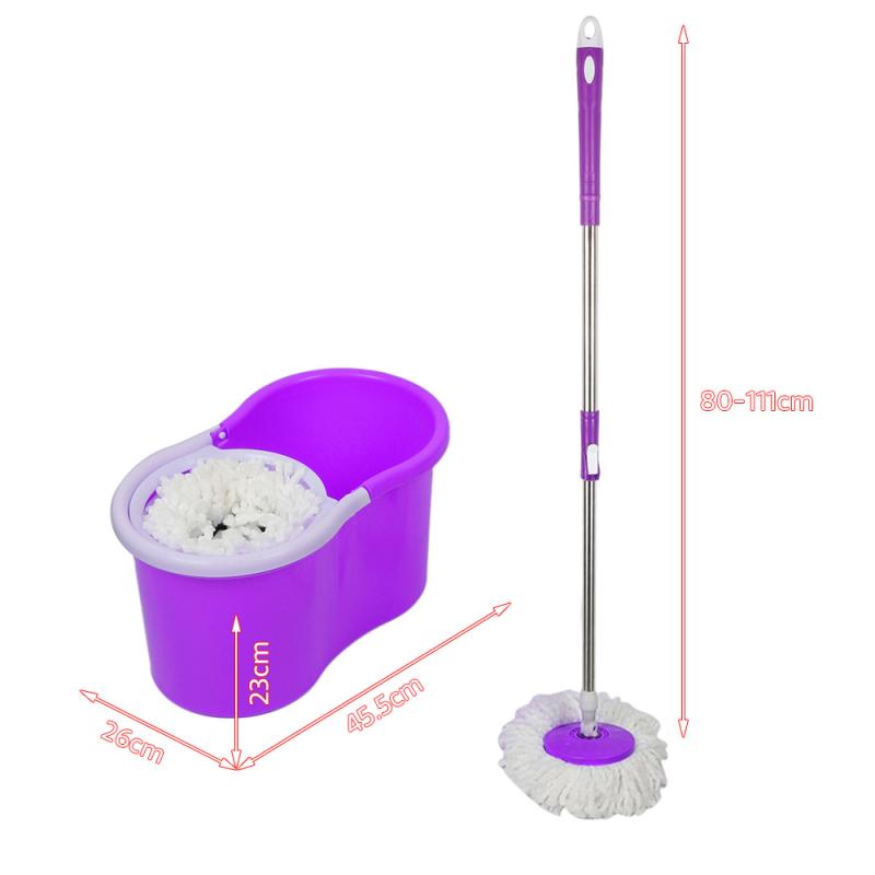 Fregonas de limpieza manual, Cubo de escoba giratorio, limpiador de suelo de cocina para el hogar, extraíble con cubo, herramientas de limpieza para el hogar, HWC