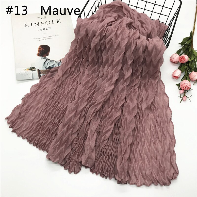 Pañuelo de algodón musulmán para mujer, pañuelo de cabeza árabe, hijab musulmán, novedad de: 13