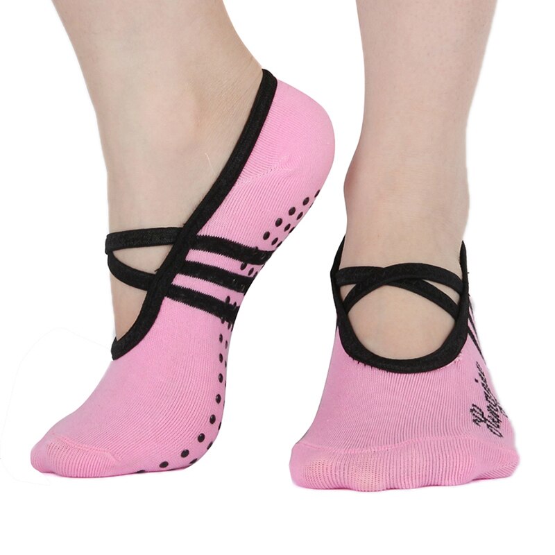 Vrouwen katoenen antislip yogasokken voor dames, ademende sokken voor dames, pilates, ballet, dans, verband, gym, voetverzorging