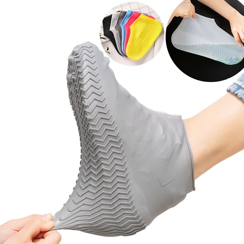 Silikon Material unisex Schuhe Beschützer wasserdicht Schuh Startseite Regen Schuh Abdeckungen Regen Stiefel draussen regnerisch Tag Fuß Startseite