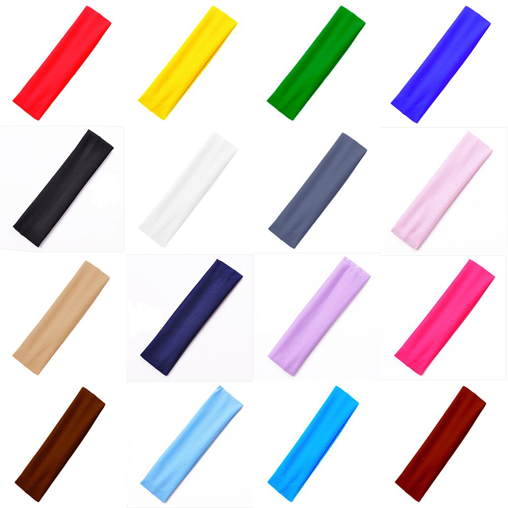 Sports Headbands For Women Solid Elastic Hair Bands Running Fitness Yoga Hair Bands Stretch Makeup Hair Accessories
